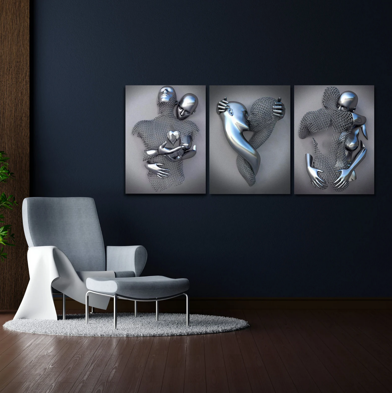 3D Love Wall Art Canvas