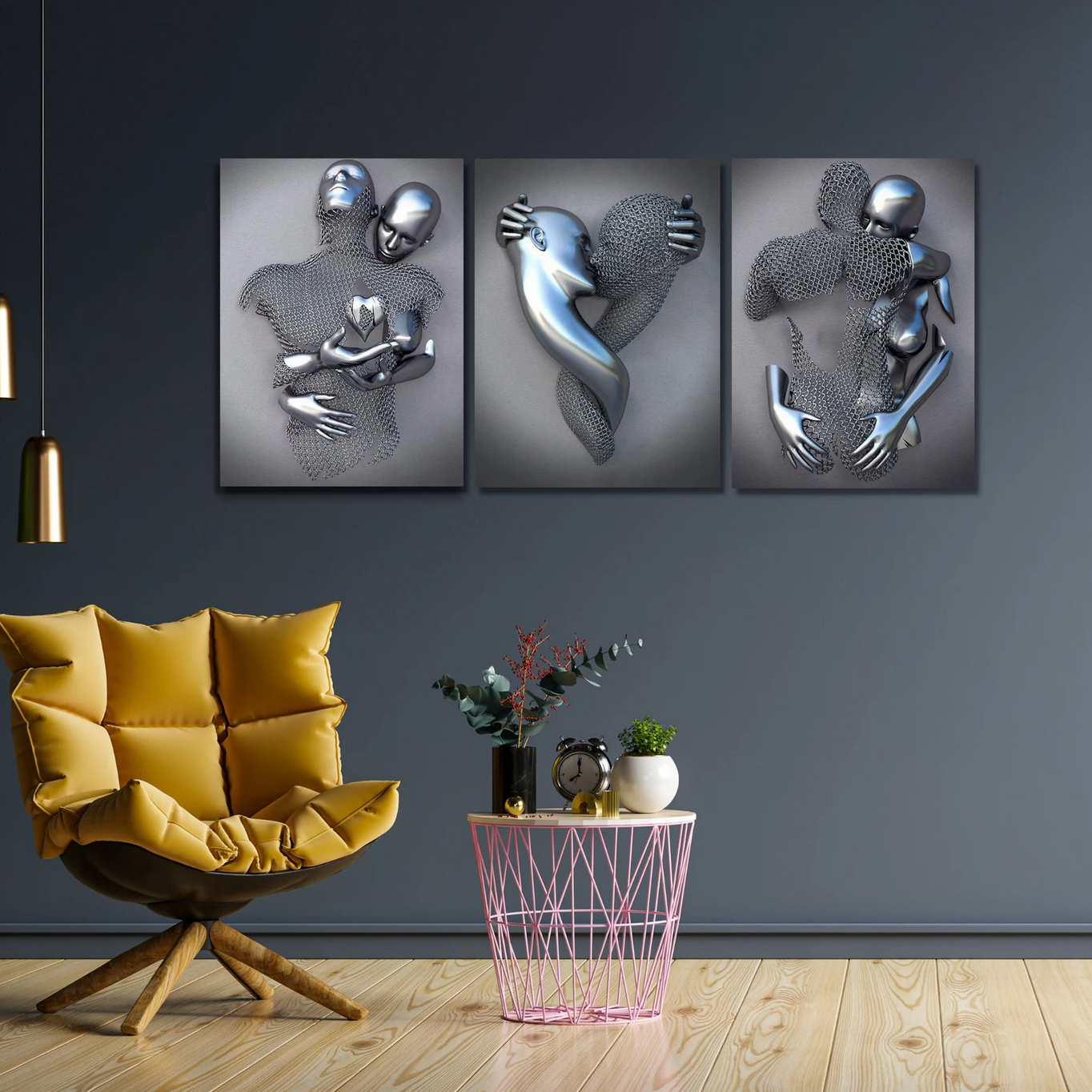 3D Love Wall Art Canvas
