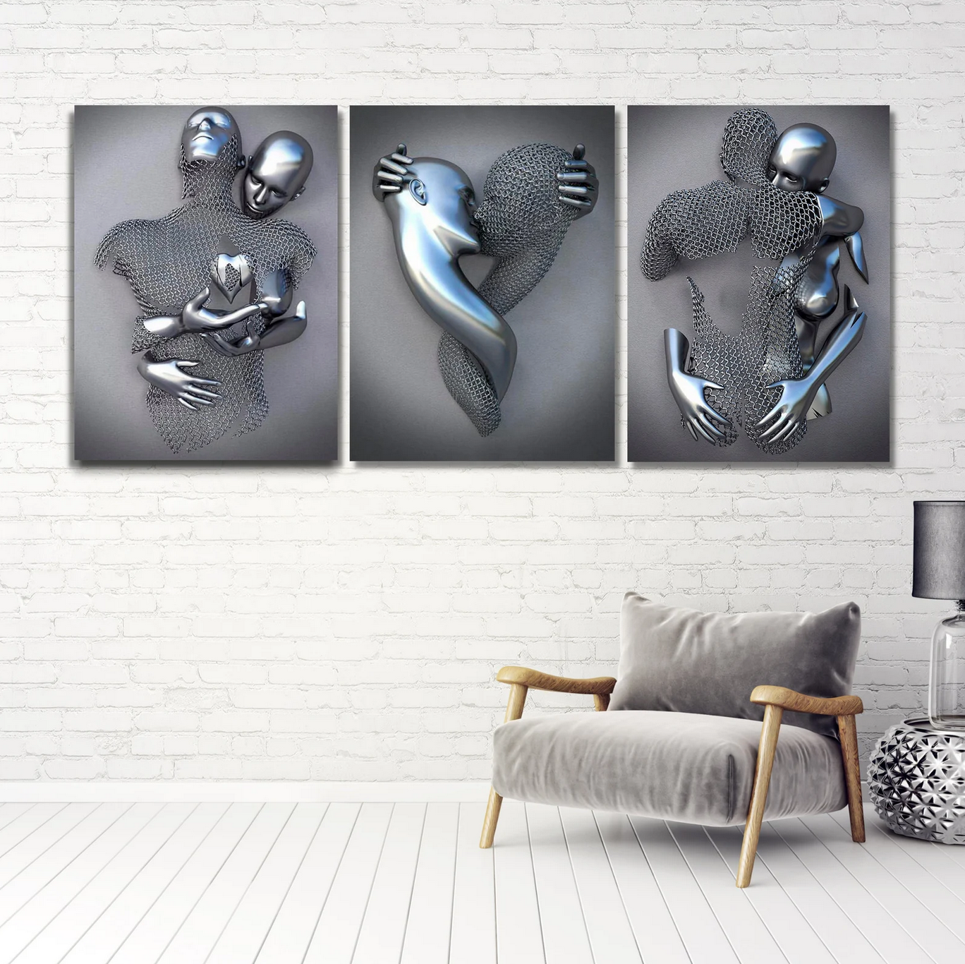 3D Love Wall Art Canvas