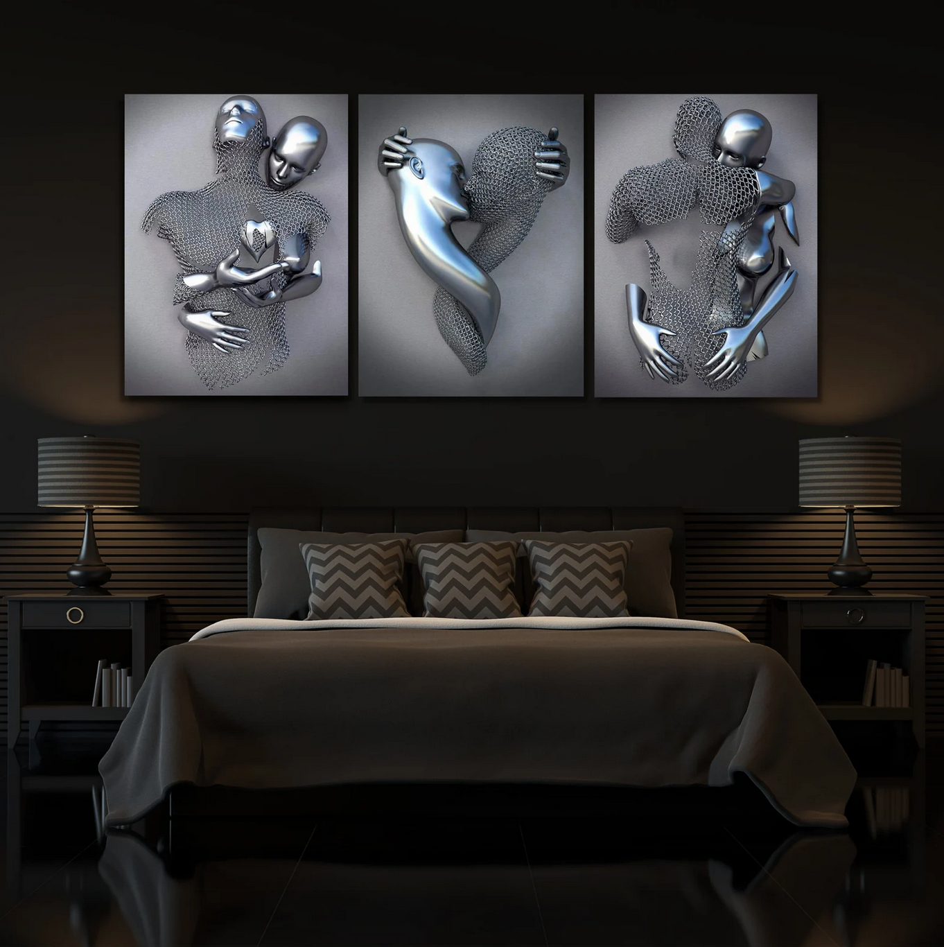 3D Love Wall Art Canvas