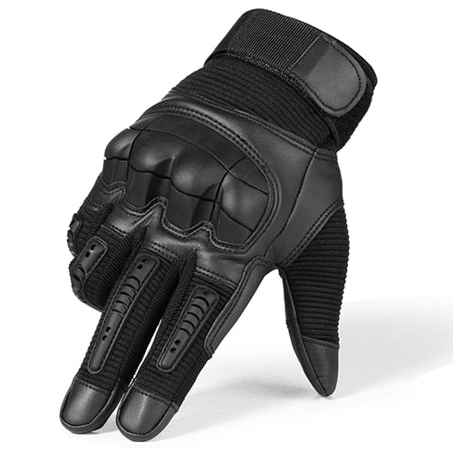 Touchscreen Leather Motorcycle Gloves
