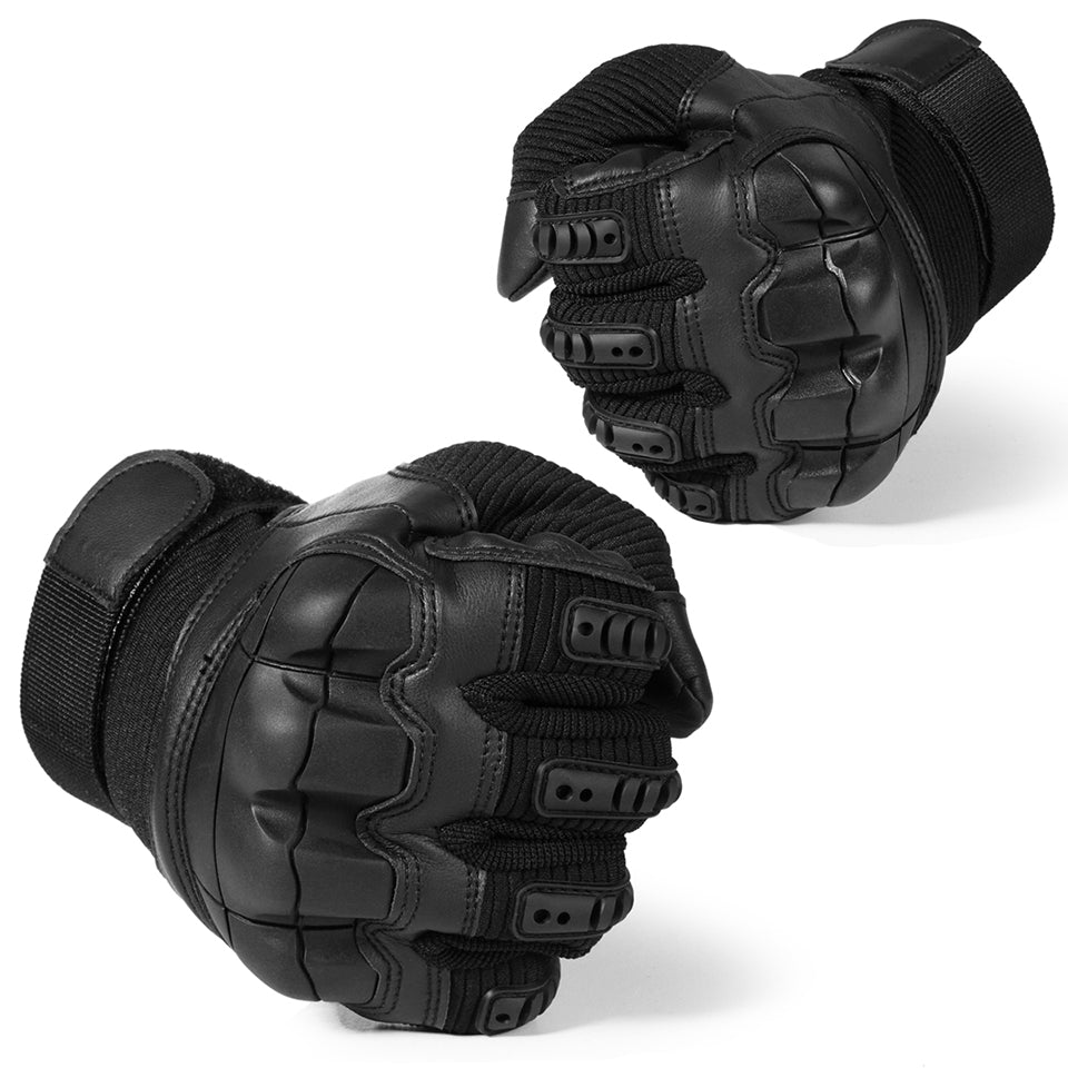 Touchscreen Leather Motorcycle Gloves